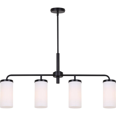 Malloy 4 Light 23.25 inch Matte Black Chandelier Ceiling Light