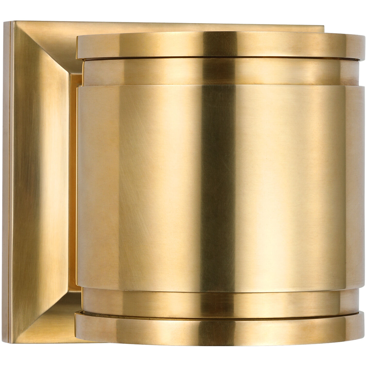 Chapman & Myers Provo LED 4.5 inch Antique-Burnished Brass Canister Wall Light