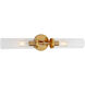 Alford 2 Light 26 inch Satin Brass Bathroom Wall Sconce Wall Light