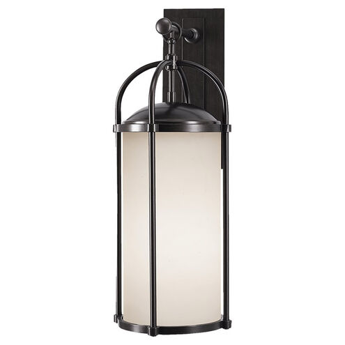 Dakota 1 Light 24.75 inch Espresso Outdoor Wall Lantern in Opal Etched Glass, Large