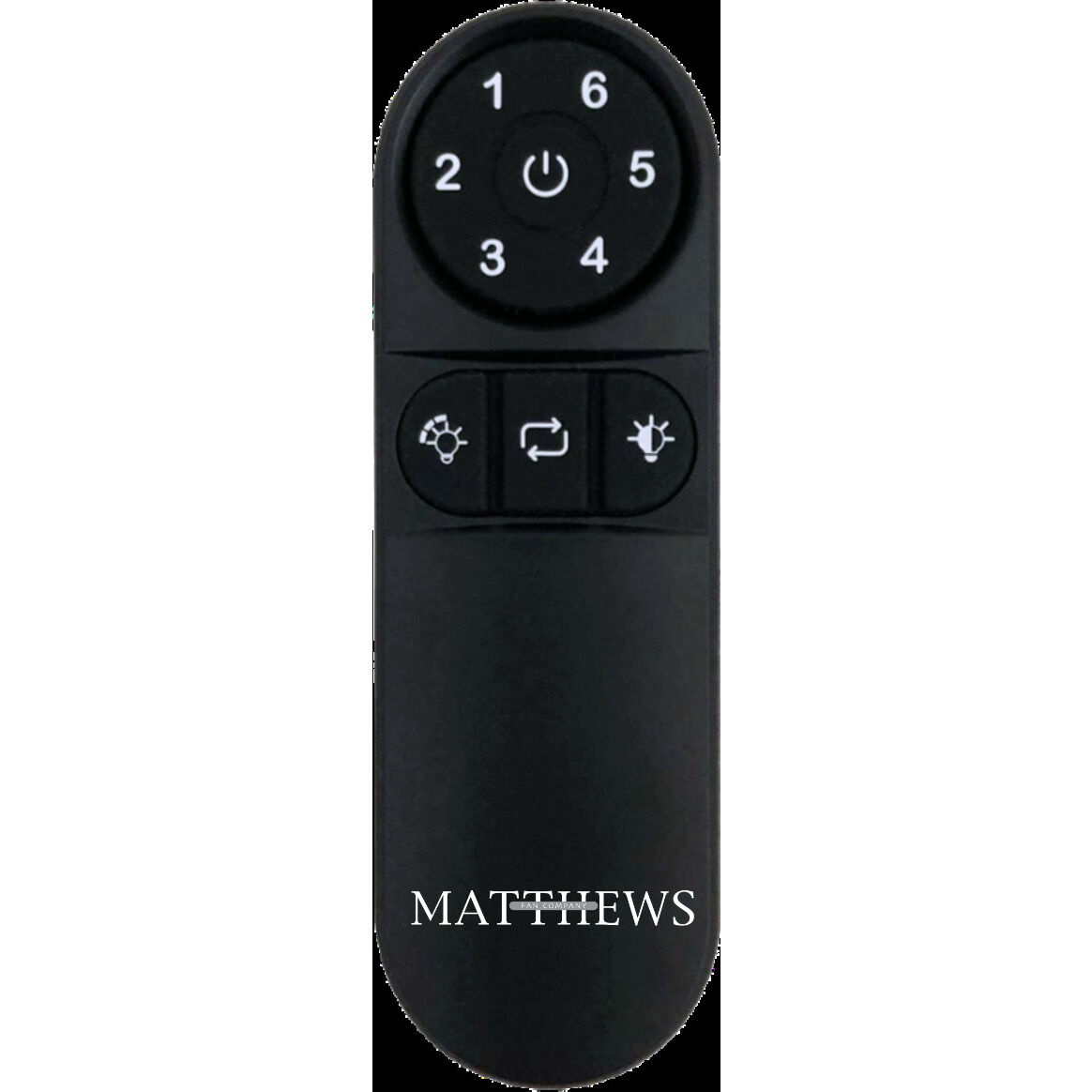 Atlas Black Fan Remote Control