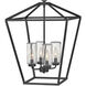 Open Air Alford Place LED 17 inch Museum Black Outdoor Hanging, Estate Series
