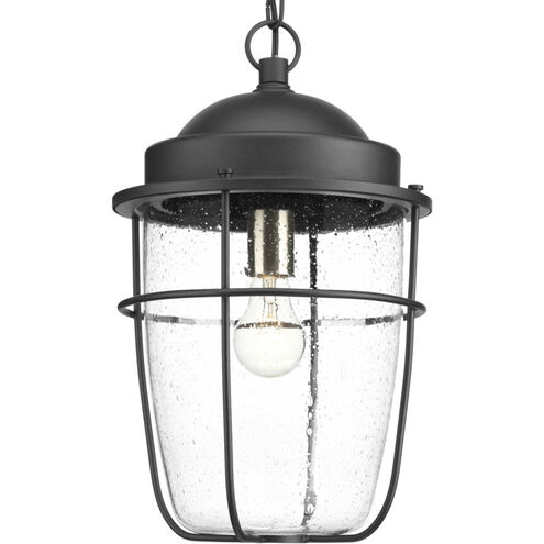 Flatts 1 Light 11 inch Textured Black Outdoor Hanging Lantern