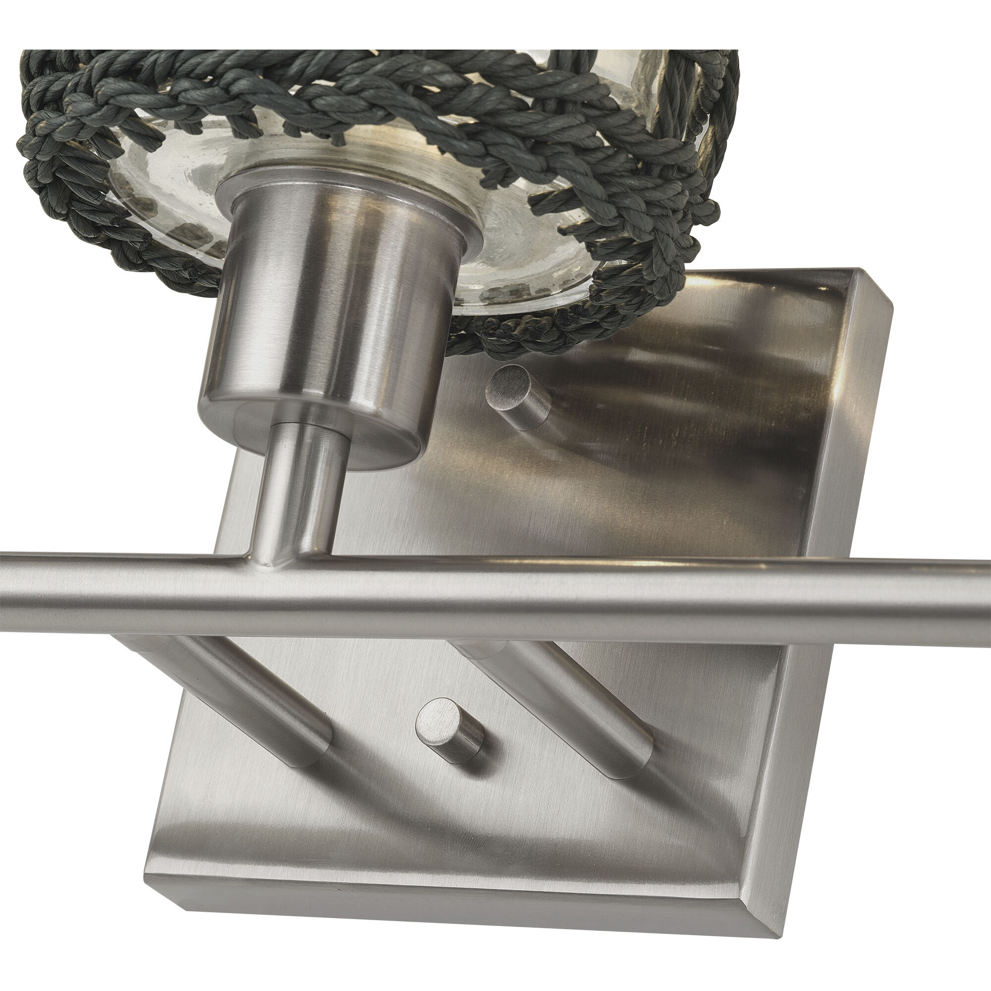 Twinewell 3 Light 23 inch Brushed Nickel Vanity Wall Sconce Wall Light