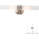 Saber 2 Light 20 inch Brushed Nickel Bath Light Wall Light in Incandescent