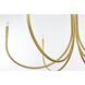 Layne 6 Light 55 inch Brass Chandelier Ceiling Light