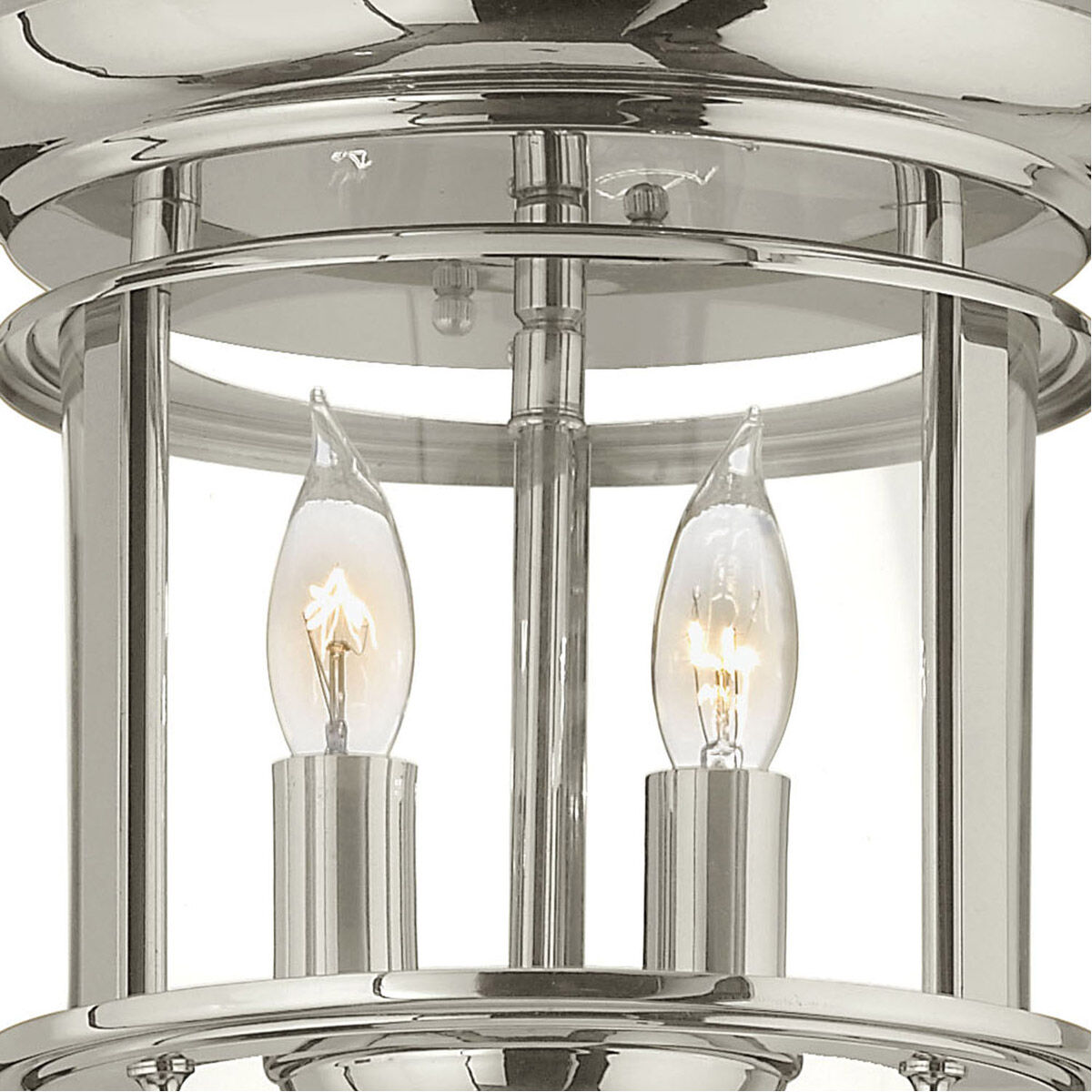 Gentry 2 Light 9 inch Polished Nickel Indoor Flush Mount Ceiling Light