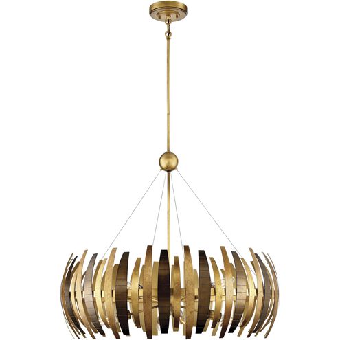 Manitou 8 Light 34 inch Ardor Gold Chandelier Ceiling Light