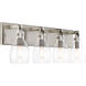 Tiberia 4 Light 30 inch Plated Pewter Bath Light Wall Light