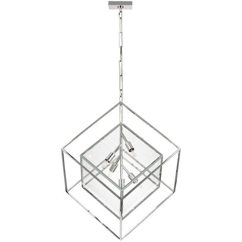 Kelly Wearstler Cubed LED 28.5 inch Polished Nickel Pendant Ceiling Light, Large