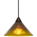 Jade 1 Light Bronze Cord Pendant Ceiling Light