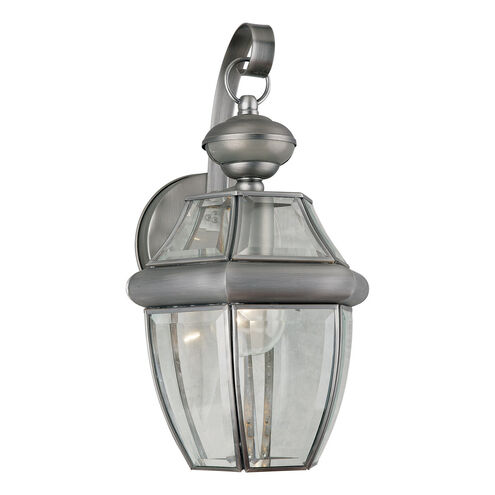 Signature 1 Light 14 inch Olde Nickel Motion Sensor Light