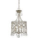 SH 3 Light 12.5 inch Argentum Mini Chandelier Ceiling Light