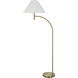 Mosley 65 inch 150 watt Antique Brass Floor Lamp Portable Light