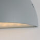 Pathfinder LED 4.5 inch Silver Outdoor Wall Mount