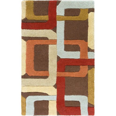 Forum 180 X 144 inch Red and Brown Area Rug, Wool
