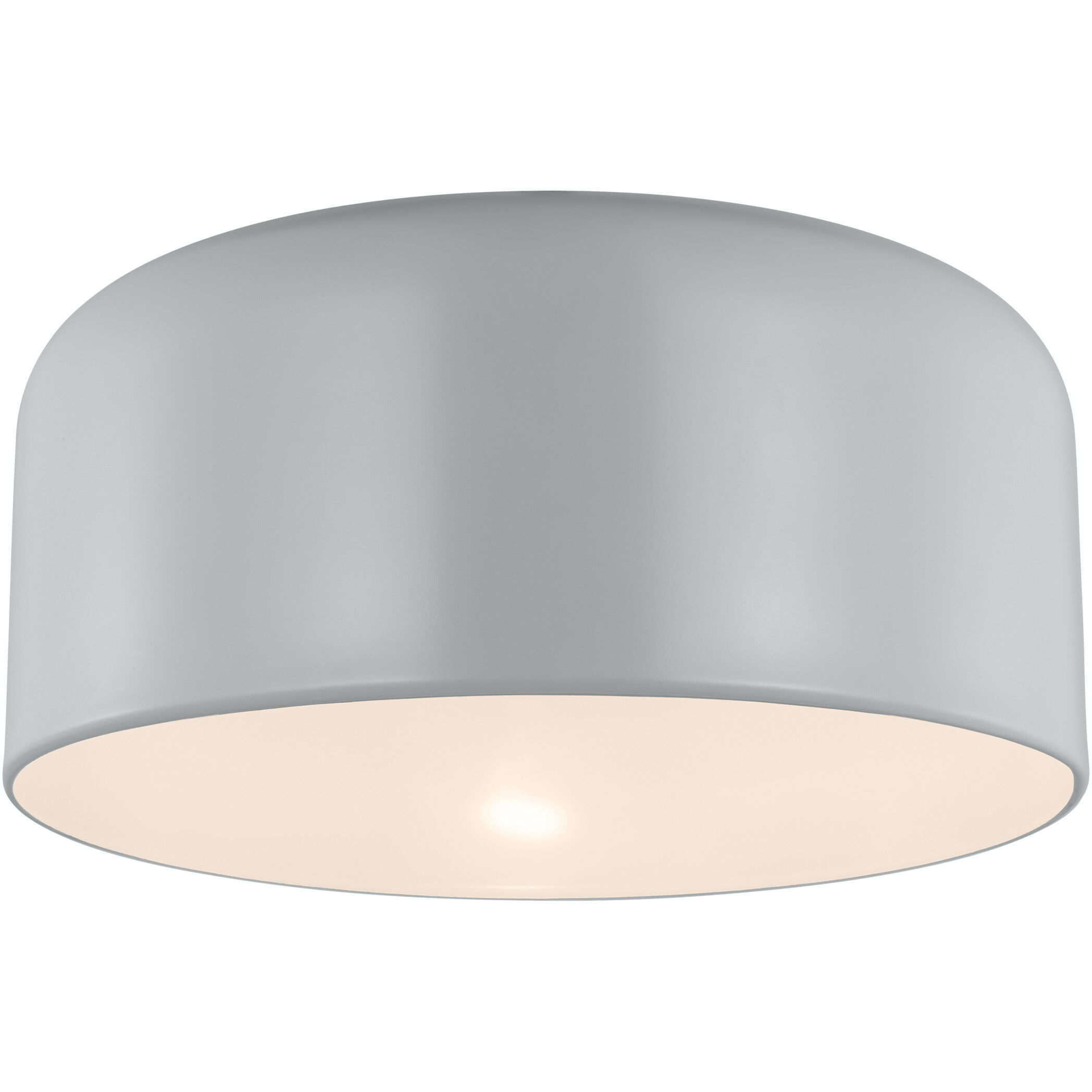 Malone 1 Light 13.75 inch Matte Grey Ceiling Flush Mount Ceiling Light