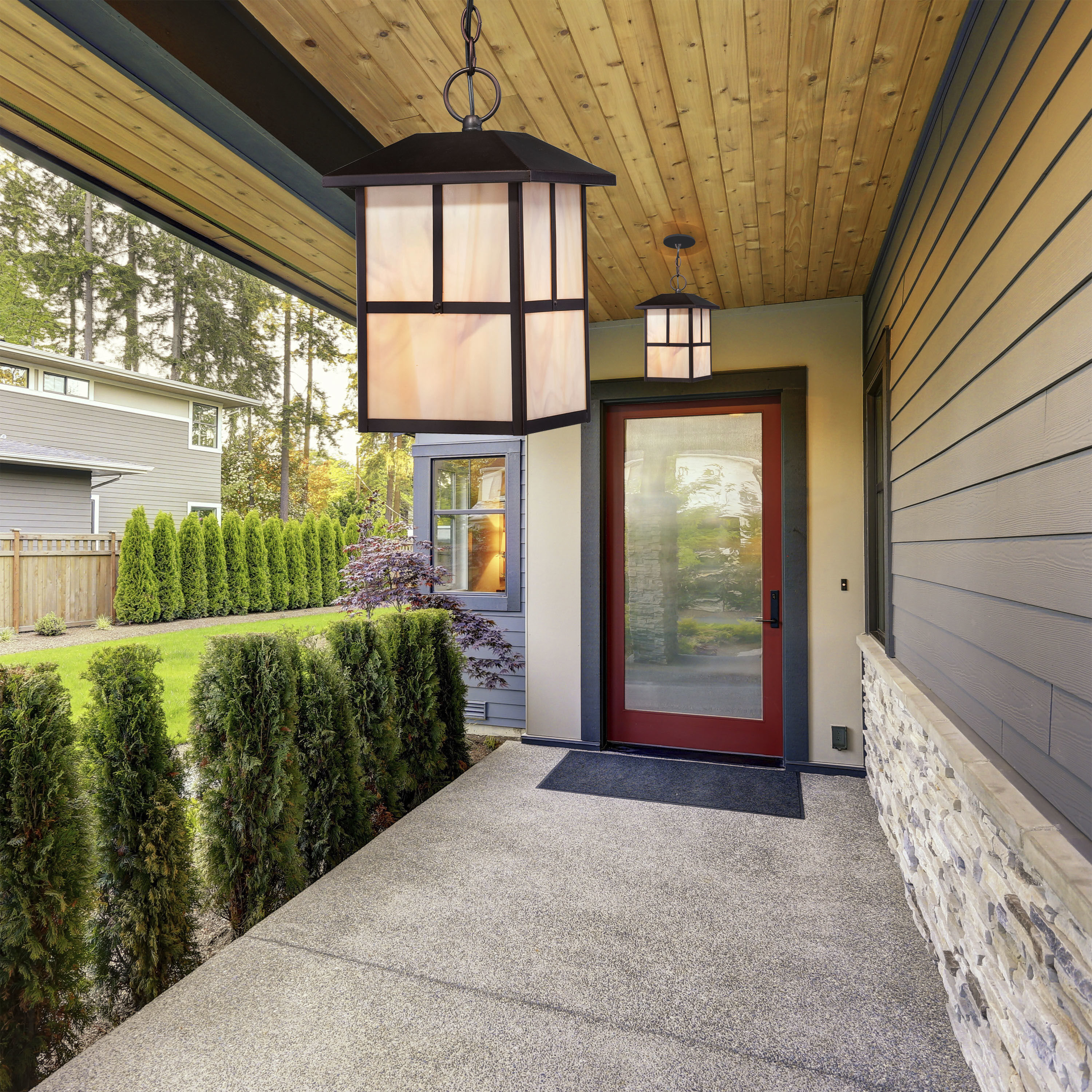 Tanner 1 Light 8.38 inch Claret Bronze Outdoor Hanging Lantern