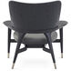 Mod Charcoal Oak Occasional Chair, Wooden, Upholstered
