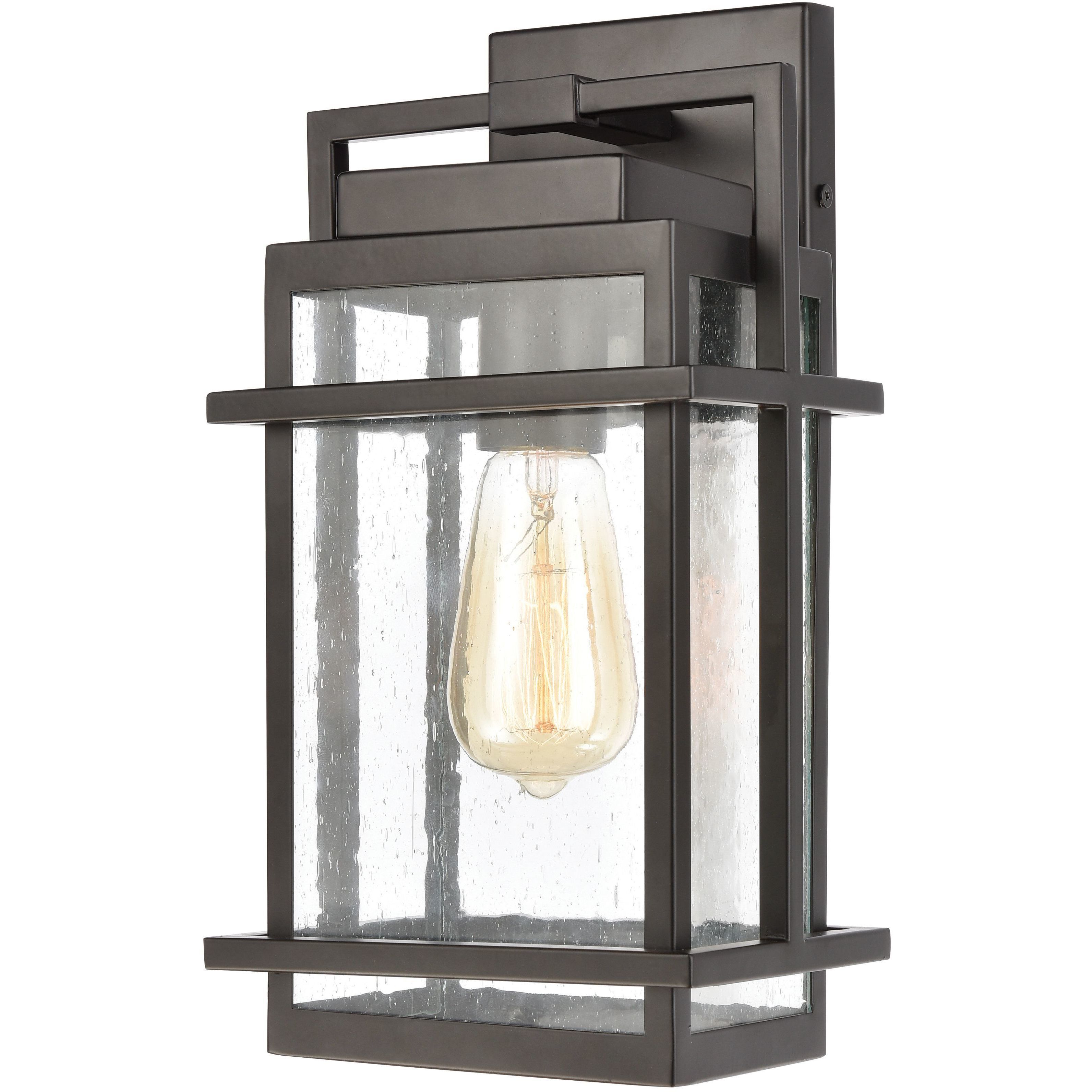 Breckenridge 1 Light 14 inch Matte Black Outdoor Sconce