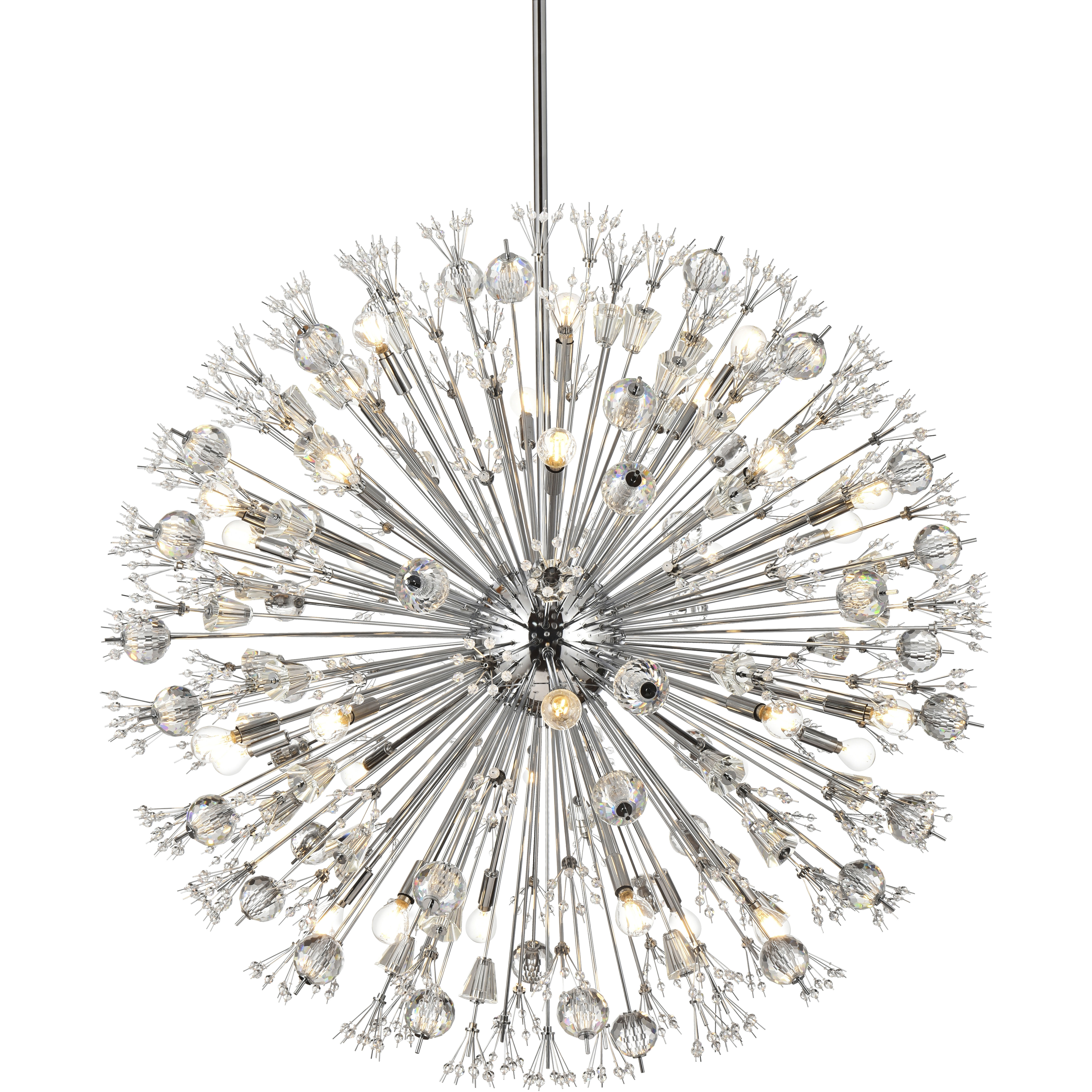 Vera 32 Light 44 inch Chrome Pendant Ceiling Light
