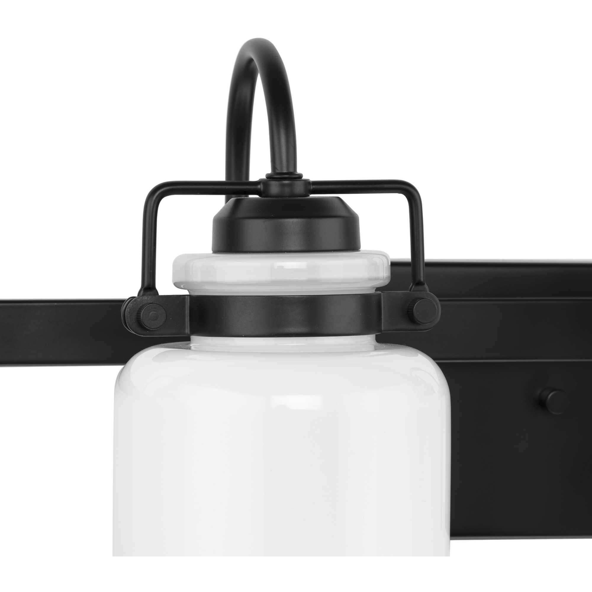 Fessler 4 Light 29.12 inch Matte Black Bath Light Wall Light