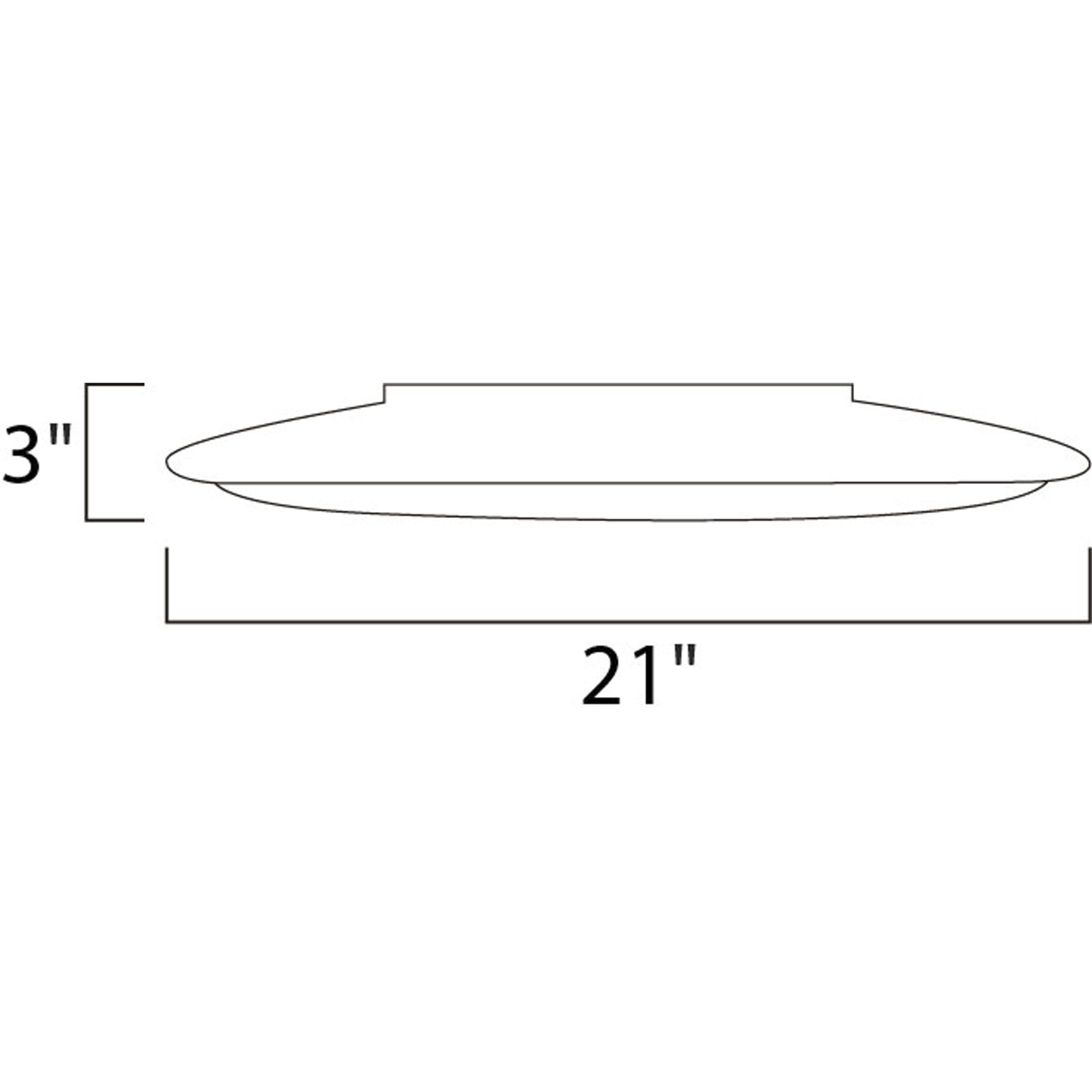 Rim EE 2 Light 21 inch Satin Nickel Flush Mount Ceiling Light