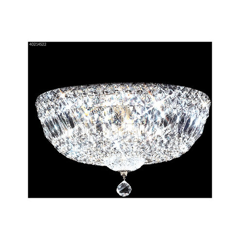 Zoe 6 Light 14 inch Silver Flush Mount Ceiling Light