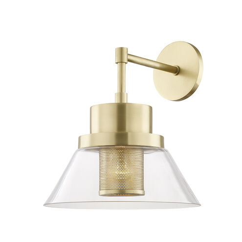 Paoli 1 Light 12 inch Aged Brass Wall Sconce Wall Light