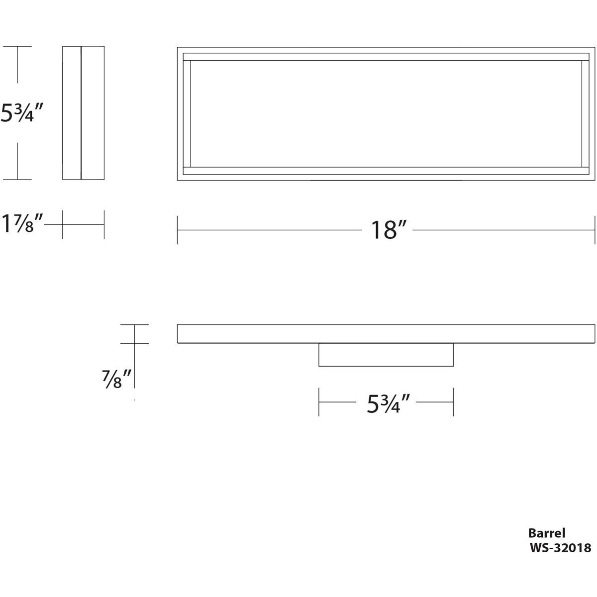 Mirror Mirror LED 17.88 inch Titanium Bath Vanity & Wall Light, dweLED