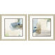 Abstract Blue and Green and Gray Framed Art