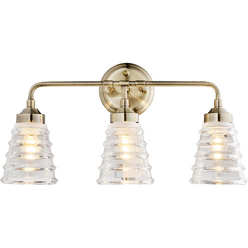 Amherst 3 Light 22 inch Antique Brass Bath Vanity Wall Light