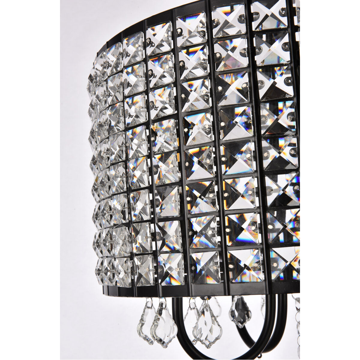 Elise 4 Light 14 inch Black Flush Mount Ceiling Light