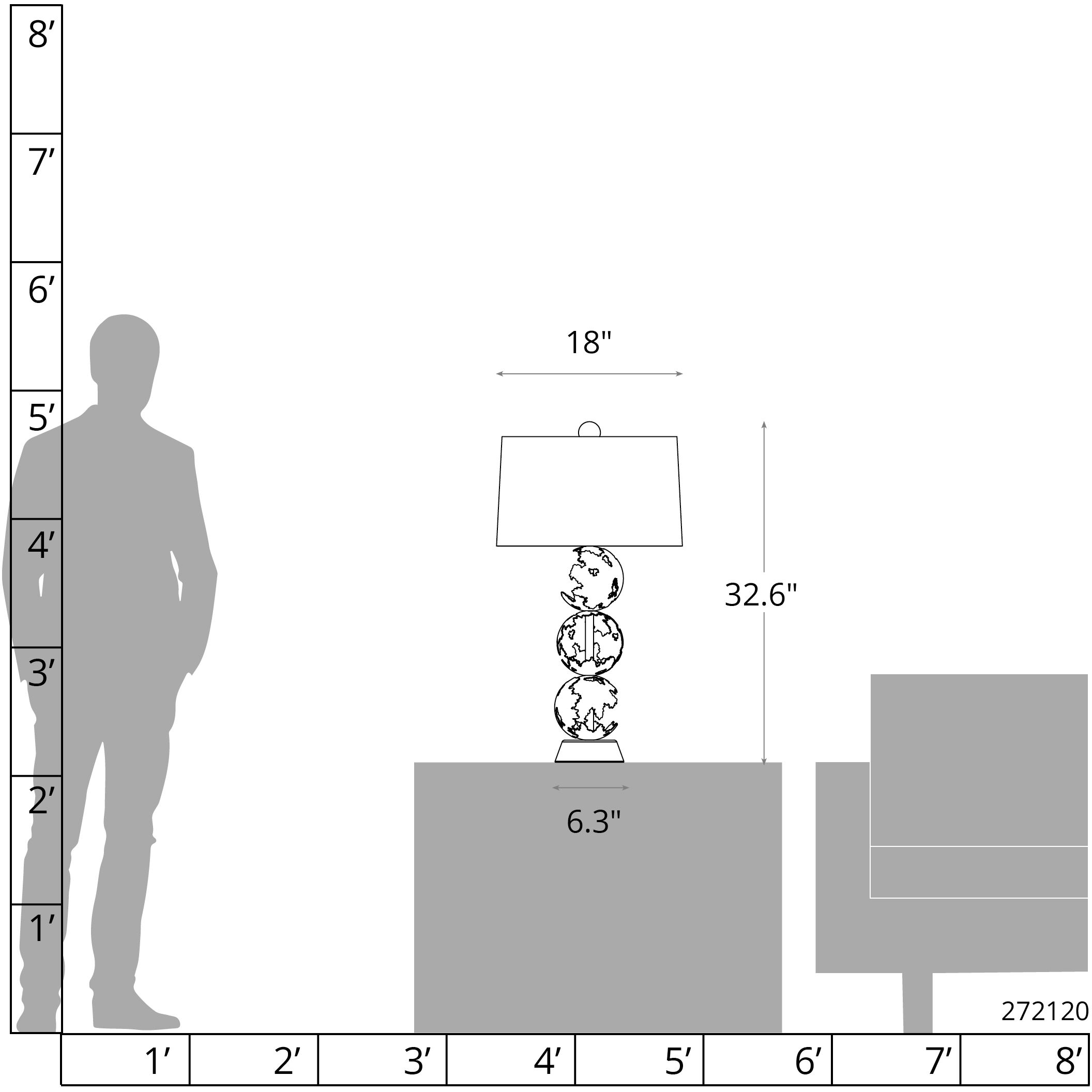 Pangea 32.6 inch 60 watt Natural Iron and Vintage Platinum Table Lamp Portable Light in Natural Iron/Vintage Platinum