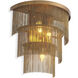 Tissot 3 Light 12.99 inch Antique Brass Wall Lamp Wall Light