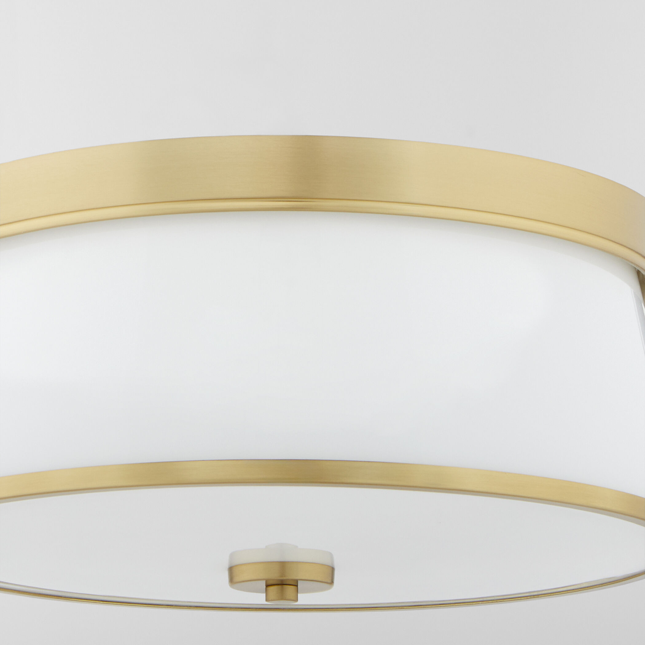 Weir 3 Light 16 inch Aged Brass Flush Mount Ceiling Light
