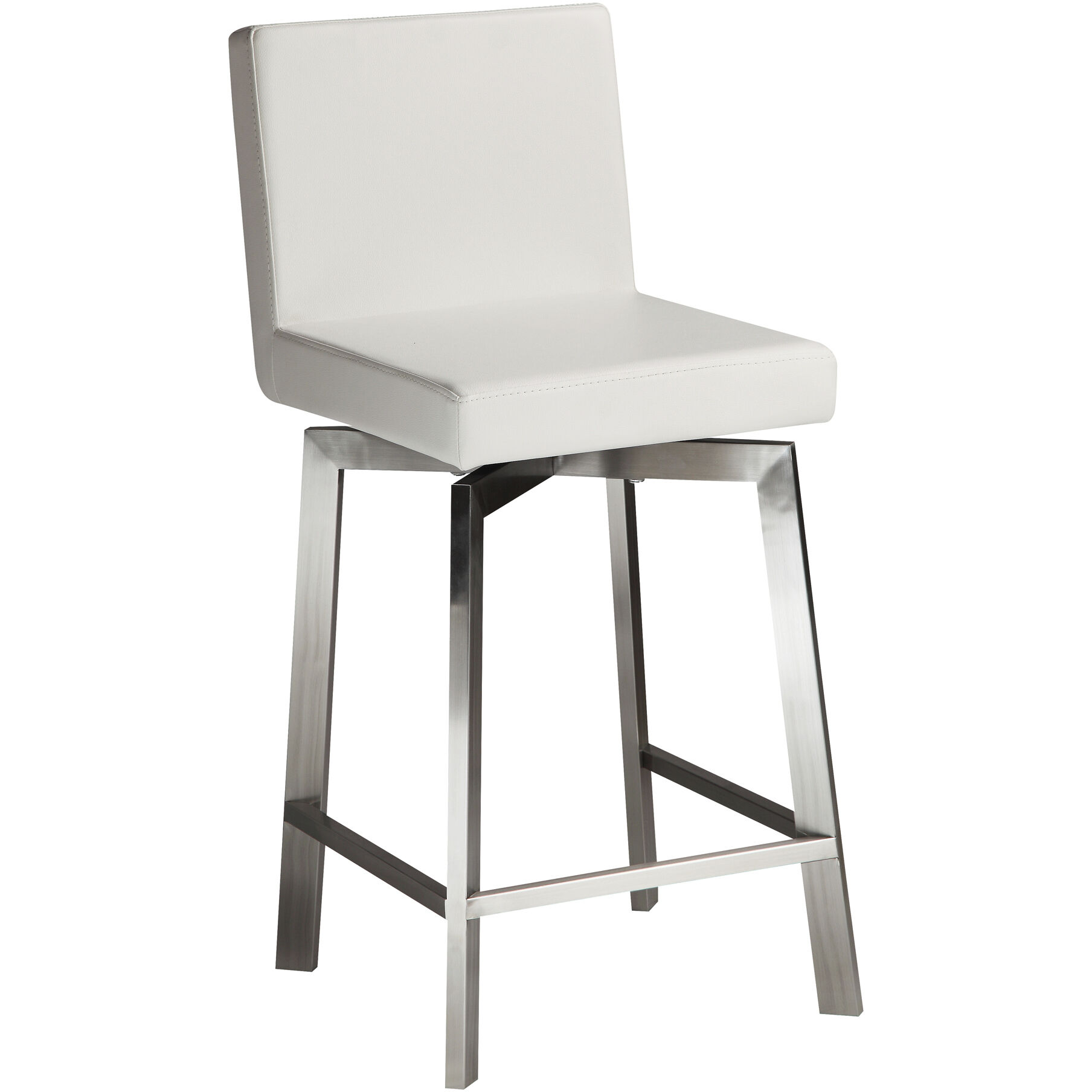 Giro 38 inch White Swivel Counter Stool