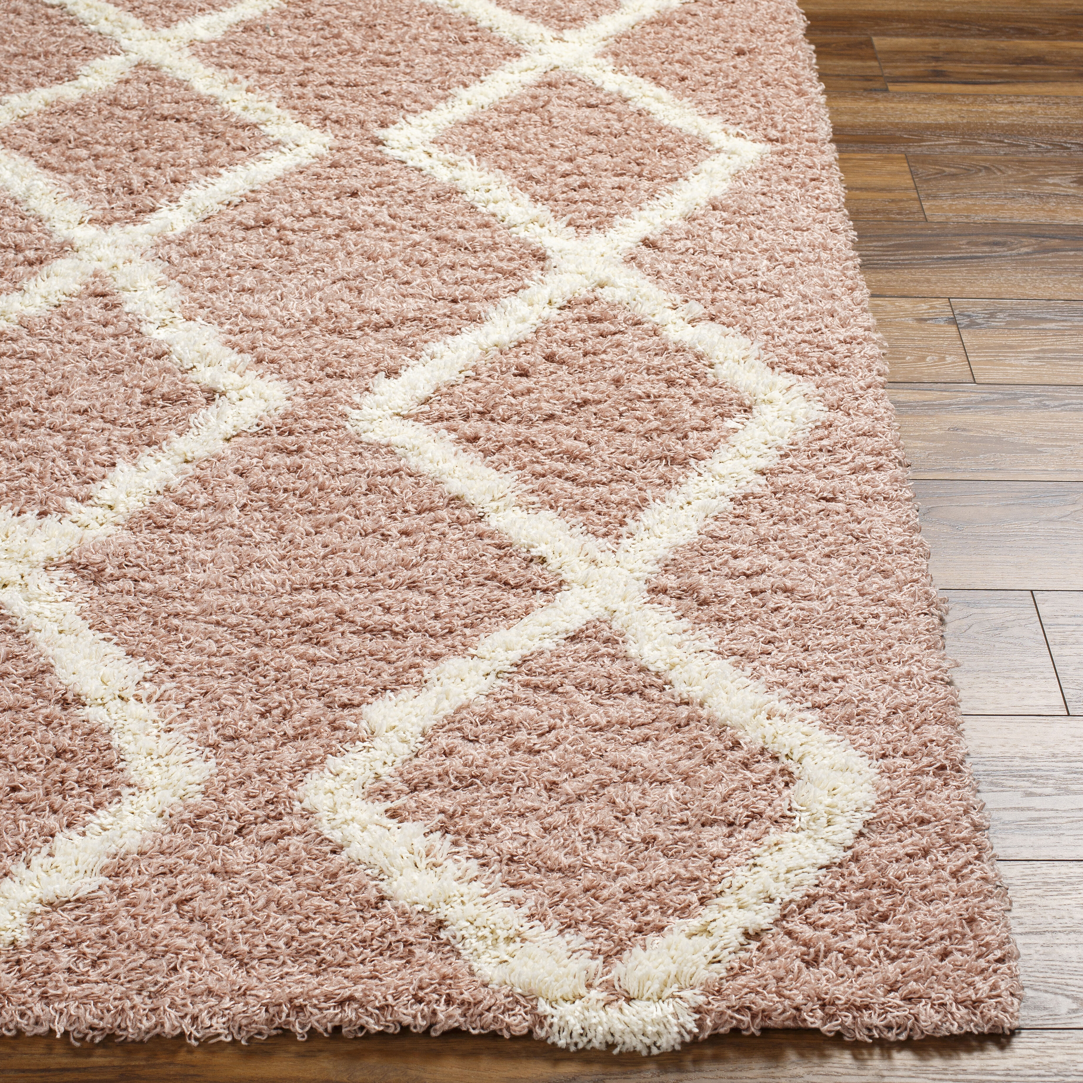 Urban Shag 87 X 63 inch Dusty Pink Rug, Rectangle