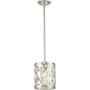 Almet 1 Light 6 inch Brushed Nickel Pendant Ceiling Light