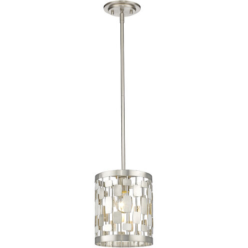 Almet 1 Light 6 inch Brushed Nickel Pendant Ceiling Light