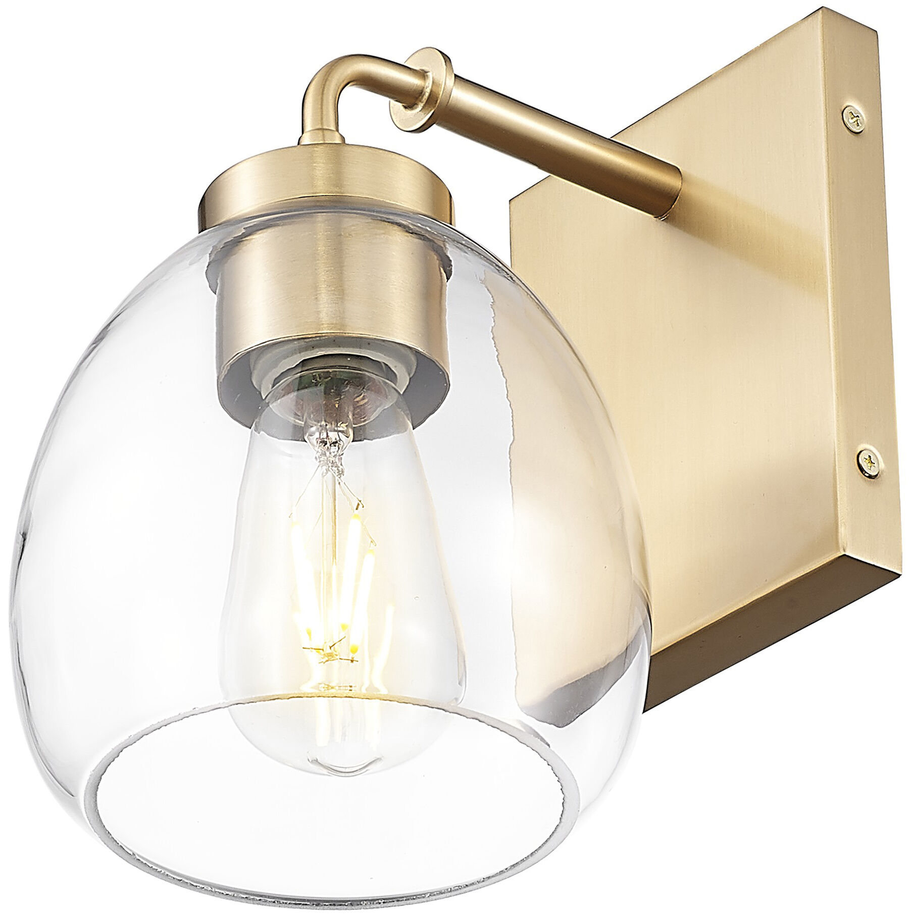 Dawes Sconce Wall Light in Brass