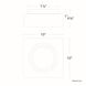 Cuboid LED 10 inch Black Flush Mount Ceiling Light in 3500K, dweLED