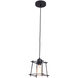 Kansas 1 Light 6 inch Matte Black Pendant Ceiling Light