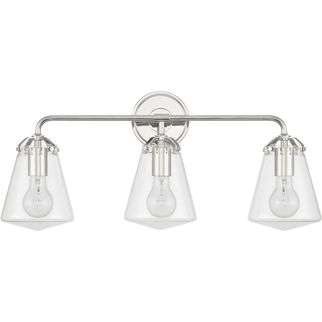 Voss Bath Vanity Light Wall Light in Polished Nickel