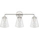 Voss Bath Vanity Light Wall Light in Polished Nickel
