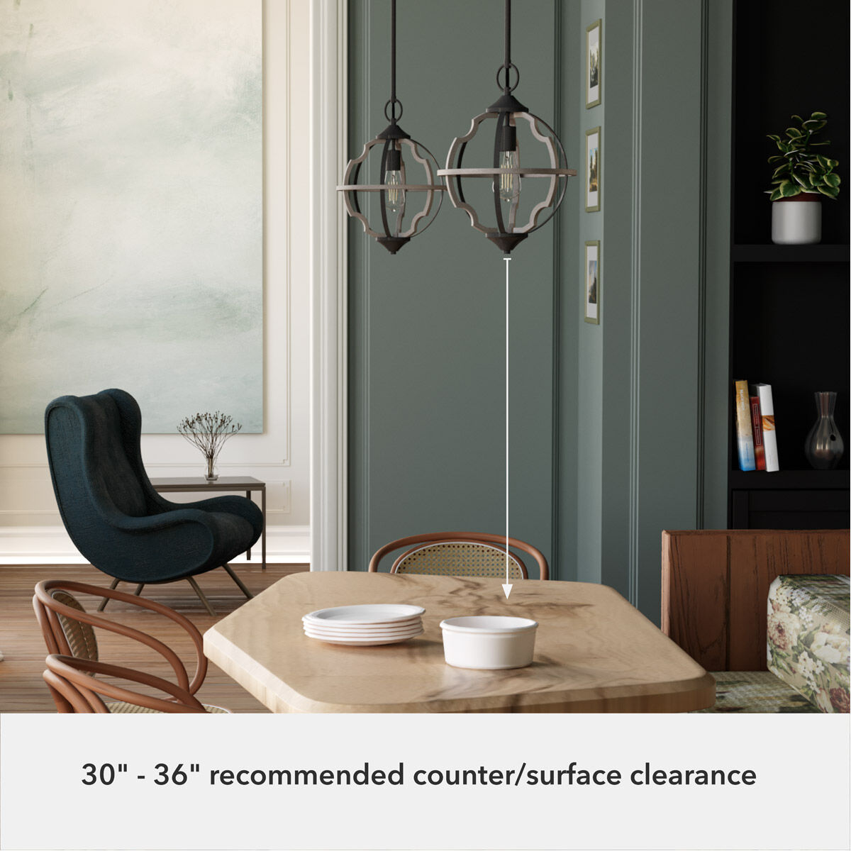 Stone Creek 1 Light 12 inch Noble Bronze and White Washed Oak Pendant Ceiling Light