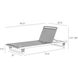 Daytona Buff and Blackened Bronze Outdoor Chaise
