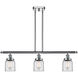 Ballston Small Bell 3 Light 36 inch Polished Chrome Island Light Ceiling Light in Clear Glass, Ballston