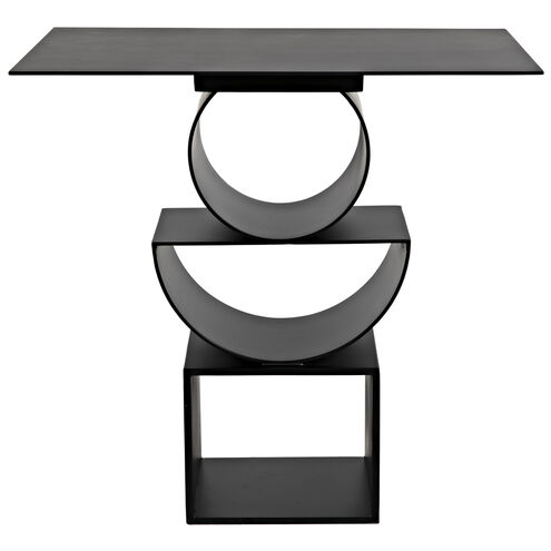 Shape 25 X 24 inch Matte Black Side Table
