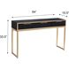 Aurelia 54 X 15.5 inch Ebony and Gold Console